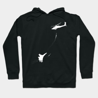 Jet Vs Helicopter Hoodie